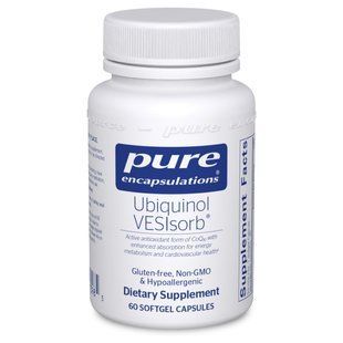 Убихинол Pure Encapsulations (Ubiquinol VESIsorb) 60 капсул купить в Киеве и Украине