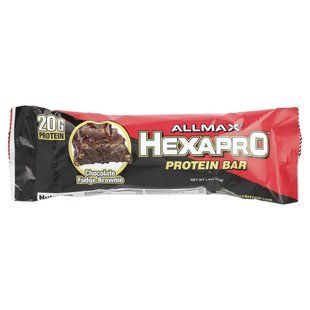 ALLMAX, Hexapro&trade;, протеїновий батончик, брауні з шоколадною помадкою, 53&nbsp;г (1,9&nbsp;унції)