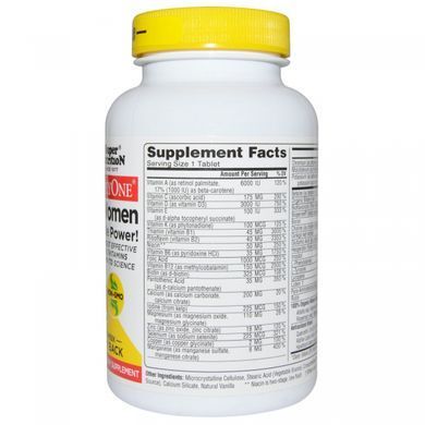 Мультивітаміни без заліза для жінок 50+ Super Nutrition (50+ Women Triple Power Multivitamins) 90 таблеток