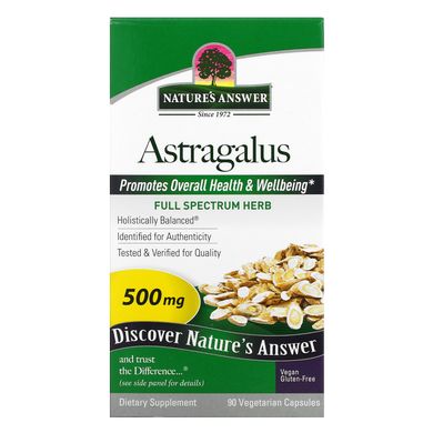 Астрагал Nature's Answer (Astragalus) 500 мг 90 капсул