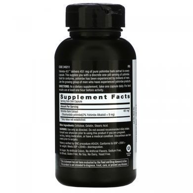 Yohimbe 451 for men GNC 451 mg 60 capsules