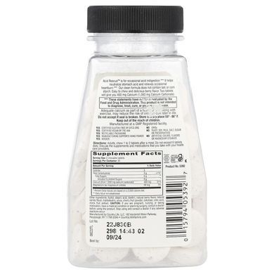 Calcium Carbonate 1000 mg 60 Chewable Tablets (Acid Rescue) by Country Life
