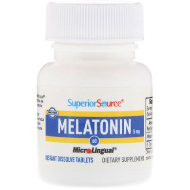 Мелатонін Superior Source (Melatonin) 5 мг 60 таблеток