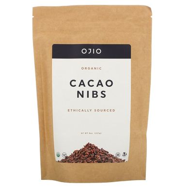 Натуральні какао боби органік Ojio (Cacao Nibs Heirloom) 227 г