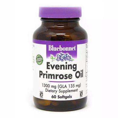 Масло примули вечірньої Bluebonnet Nutrition (Evening Primrose Oil) 1300 мг 60 желатинових капсул
