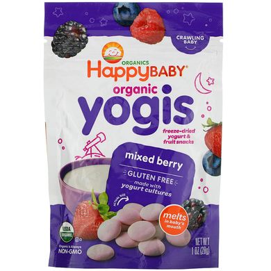 Живий йогурт з ягодами Happy Family Organics (Fruit Snacks) 28 г