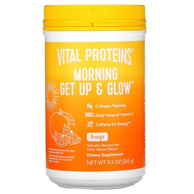 Витамины для утра, Morning Get Up & Glow, Orange, Vital Proteins, 265 г купить в Киеве и Украине
