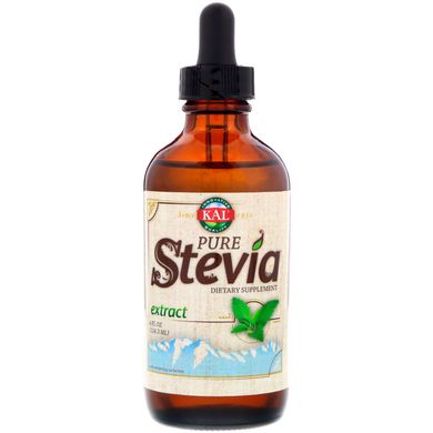 Чистий екстракт стевії, Sure Stevia Liquid Extract, KAL, 118,3 мл