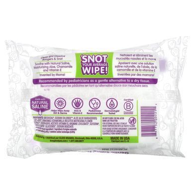 Boogie Wipes, Nose Wipes with a Soft Saline Solution, Odorless, 30 Wipes