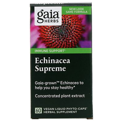Эхинацея Gaia Herbs (Echinacea Supreme) 60 капсул купить в Киеве и Украине