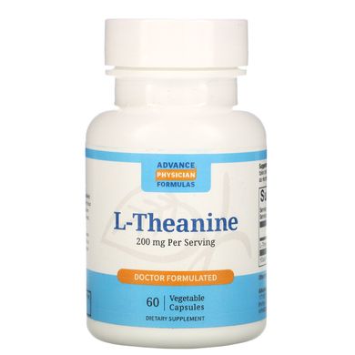 L-теанин Advance Physician Formulas, Inc. (L-Theanine) 200 мг 60 капсул купить в Киеве и Украине