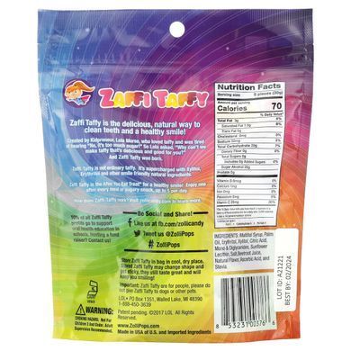 Іриски Zaffi, іриски для чищення зубів, відмінні смаки, Zollipops, 3,0 унції