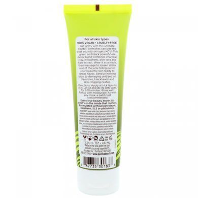 Detox Mask, Clay, Charcoal, Cabbage and Willow + Helps Fight Spots, Blemishes, and Oil, Pacifica, 66 ml