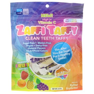 Іриски Zaffi, іриски для чищення зубів, відмінні смаки, Zollipops, 3,0 унції