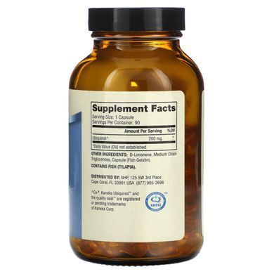 Dr. Mercola, убіхінол, 200 мг, 90 капсул