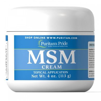 МСМ крем на основі сірки, MSM Cream, Puritan's Pride, 120 мл