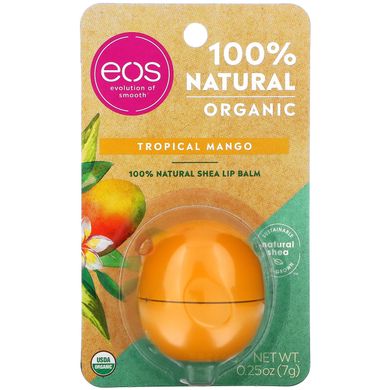 Органический бальзам для губ, тропический манго, EOS, 0,25 унций (7 г) купить в Киеве и Украине