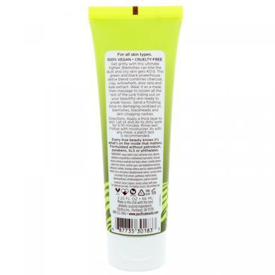 Detox Mask, Clay, Charcoal, Cabbage and Willow + Helps Fight Spots, Blemishes, and Oil, Pacifica, 66 ml