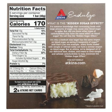 Atkins Coconut Chocolate Bars 5 bars x 40 g.