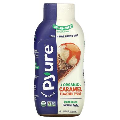 Органічний сироп без цукру зі смаком карамелі Pyure (Organic Caramel Flavored Syrup Keto 0 Sugar) 415 мл