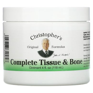 Мазь для кісток і тканин від розтягнень і ударів Christopher's Original Formulas (Complete Tissue & Bone Ointment) 118 мл