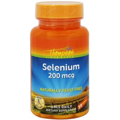 Селен без дріжджів Thompson (Selenium) 200 мкг 30 таблеток