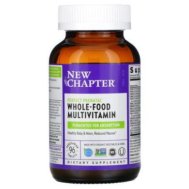 Мультивитамины для беременных New Chapter (Perfect Prenatal Multivitamin) 96 таблеток купить в Киеве и Украине