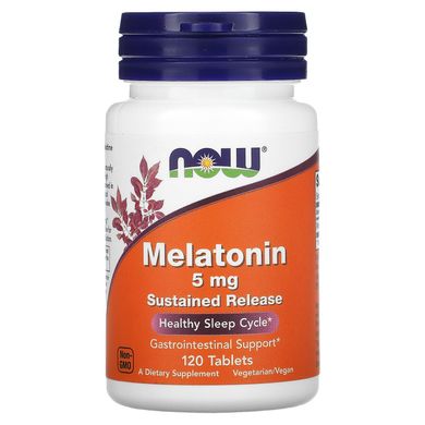Мелатонін Now Foods (Melatonin) 5 мг 120 таблеток