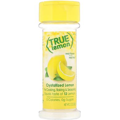 True Lemon, Кристаллизованный лимон, True Citrus, 2,12 унц. (60 г) купить в Киеве и Украине