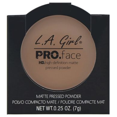 Компактна матуюча пудра для обличчя Pro Face HD, відтінок «Тепла карамель», L.A. Girl, 7 г