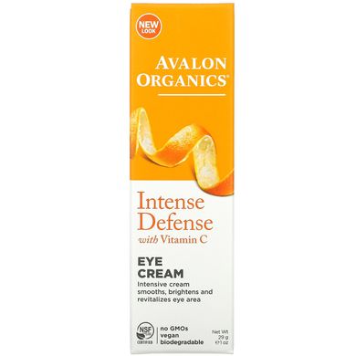 Крем для повік відновлюючий з вітаміном С Avalon Organics 28 г