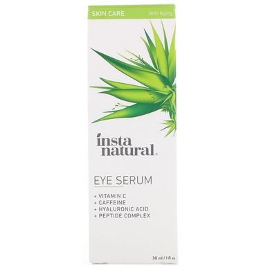 Сироватка для очей, проти старіння, Eye Serum, Anti-Aging, InstaNatural, 30 мл