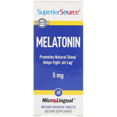 Мелатонін Superior Source (Melatonin) 5 мг 60 таблеток