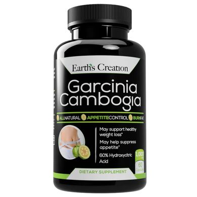 Гарцинія камбоджійська Earth`s Creation (Garcinia Cambogia) 500 мг 60 капсул
