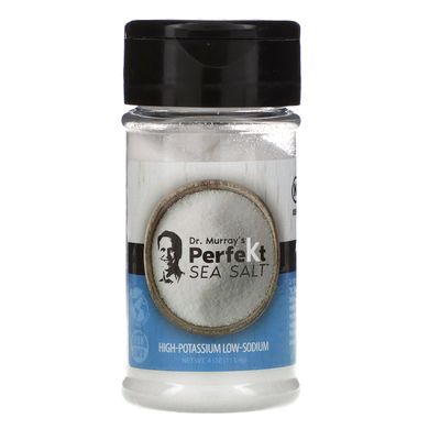 Морська сіль PerfeKt з низьким вмістом натрію, PerfeKt Sea Salt, Low Sodium, Dr. Murray's, 113.4 г