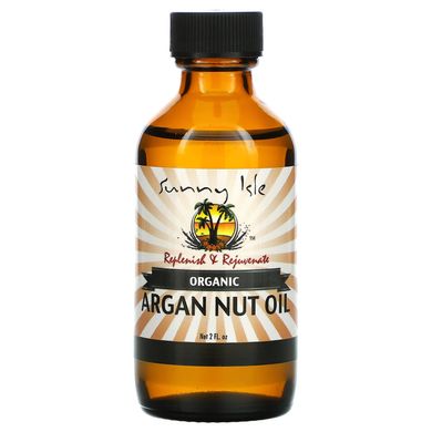 Sunny Isle, Органічна олія арганового горіха, 2 рідких унції