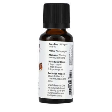 Эфирное масло гвоздики Now Foods (Essential Oils Clove Oil Balancing Aromatherapy Scent) 30 мл купить в Киеве и Украине