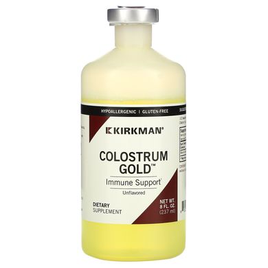 Колострум - натуральне рідке молозиво без смакових добавок і ароматизаторів, Kirkman Labs, 8 рідких унцій (237 мл)