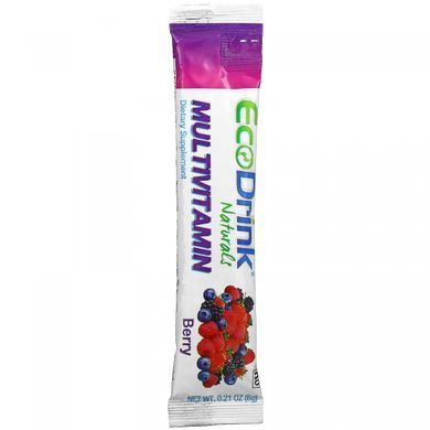 Lily of the Desert, EcoDrink Naturals, мультивітамінна суміш для напоїв, ягоди, 24 упаковки в стиках по 0,21 унції (6 г) кожна