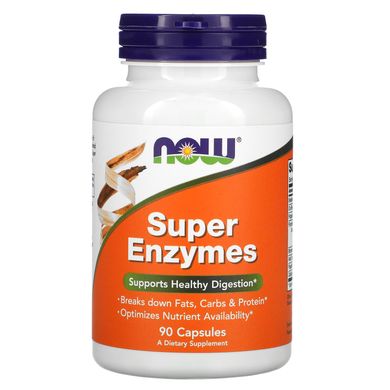 Супер Ензими Now Foods (Super Enzymes) 90 капсул