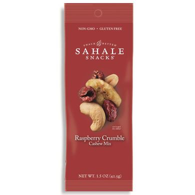 Горіхи кеш'ю з малиною і журавлиною Sahale Snacks (Cashew Nuts) 9 пак. по 42.5 г
