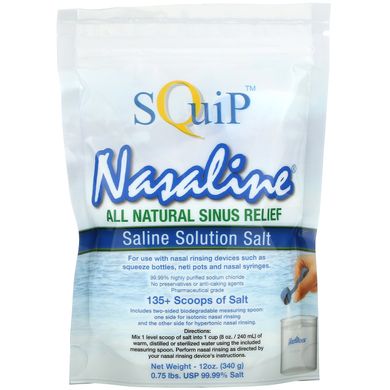 Соль для физраствора, Squip, 12 унц. (340 г) купить в Киеве и Украине