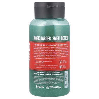 Duke Cannon Supply Co., Thick&reg; High-Viscosity Body Wash, Naval Diplomacy, Bergamot + Aquatic Musk, 17.5 fl oz (517 ml)