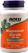 Магній цитрат Now Foods (Magnesium Citrate) 200 мг 100 таблеток фото