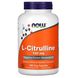 Цитруллин с кальцием Now Foods (L-Citrulline) 750/36 мг 180 капсул фото
