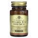 Витамин В12 Solgar (Sublingual Vitamin В12 cyanocobalamin) 1000 мкг 100 таблеток фото