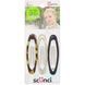 Oval hair clips No Slip Grip, hold hair all day, various colors, Scunci, 3 pieces.