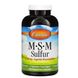 MSM Sulfur, Carlson Labs, 1000 мг, 300 вегетарианских капсул фото