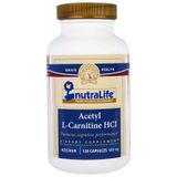 Опис товару: Ацетил-L-карнітину гідрохлорид, NutraLife, 500 мг, 120 капсул