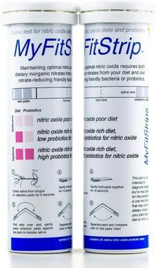 Тест-смужки рівня оксиду азоту Bionox (MyFitStrip Nitric Oxide Saliva Test Strips) 25 шт